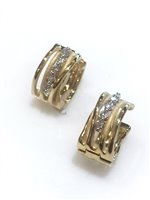 Ohrringe Annamaria Cammilli Dame Seta in Gelbgold Diamante 0.17 Ct GOR2556U - GOR2556U